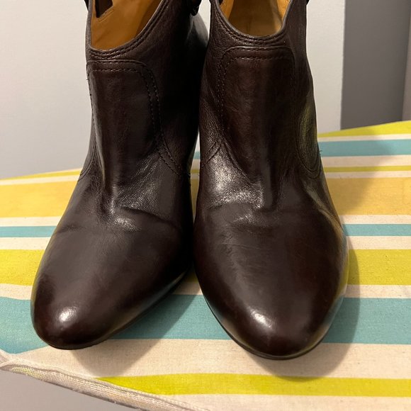 COACH Brown size 11B Aliza leather ankle boots - Picture 1 of 12